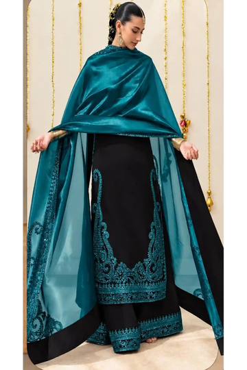 Luxury Shamoz Silk Kaftan Collection with 4-Side Embroidered | ready to wear