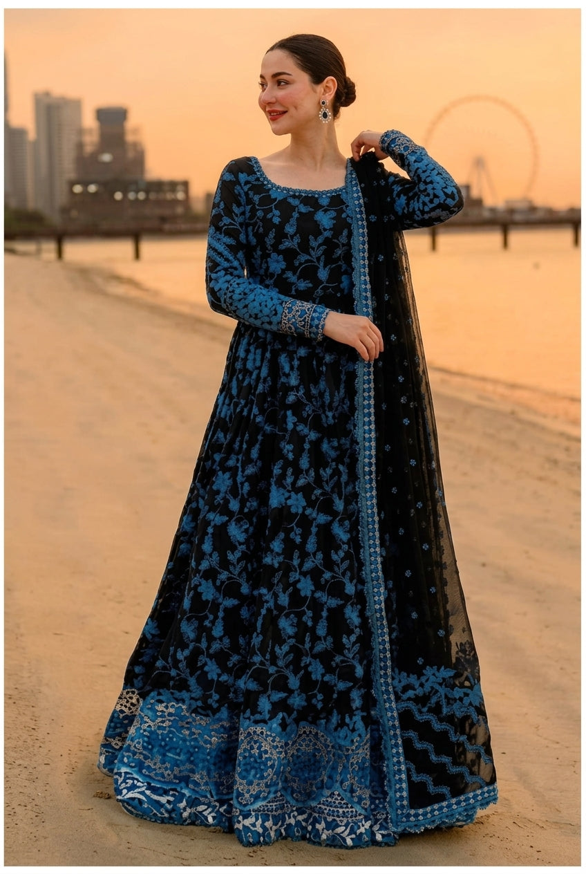 03-piece Lawn Suit ( Maxi Style ) - Ready to wear