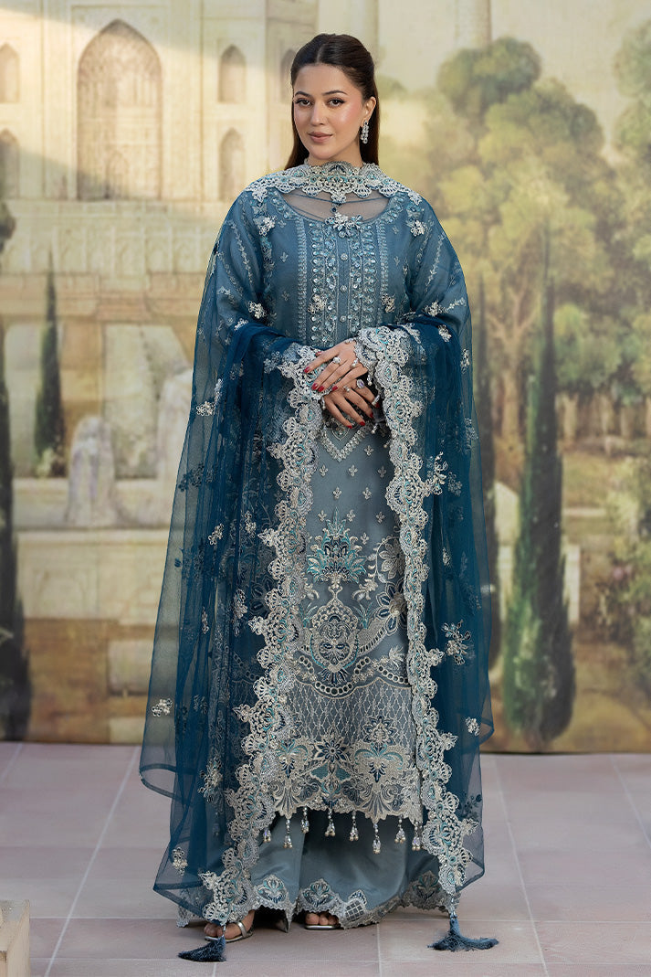 03-Piece Heavy Embroidered Chiffon Suit - Ready  To Wear