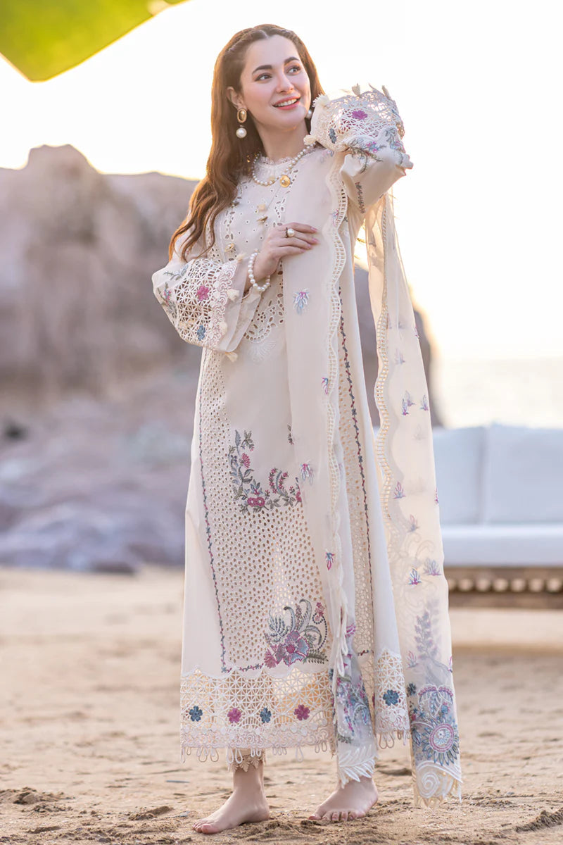03  Piece Embroidered Chikankari Suit - Ready To Wear