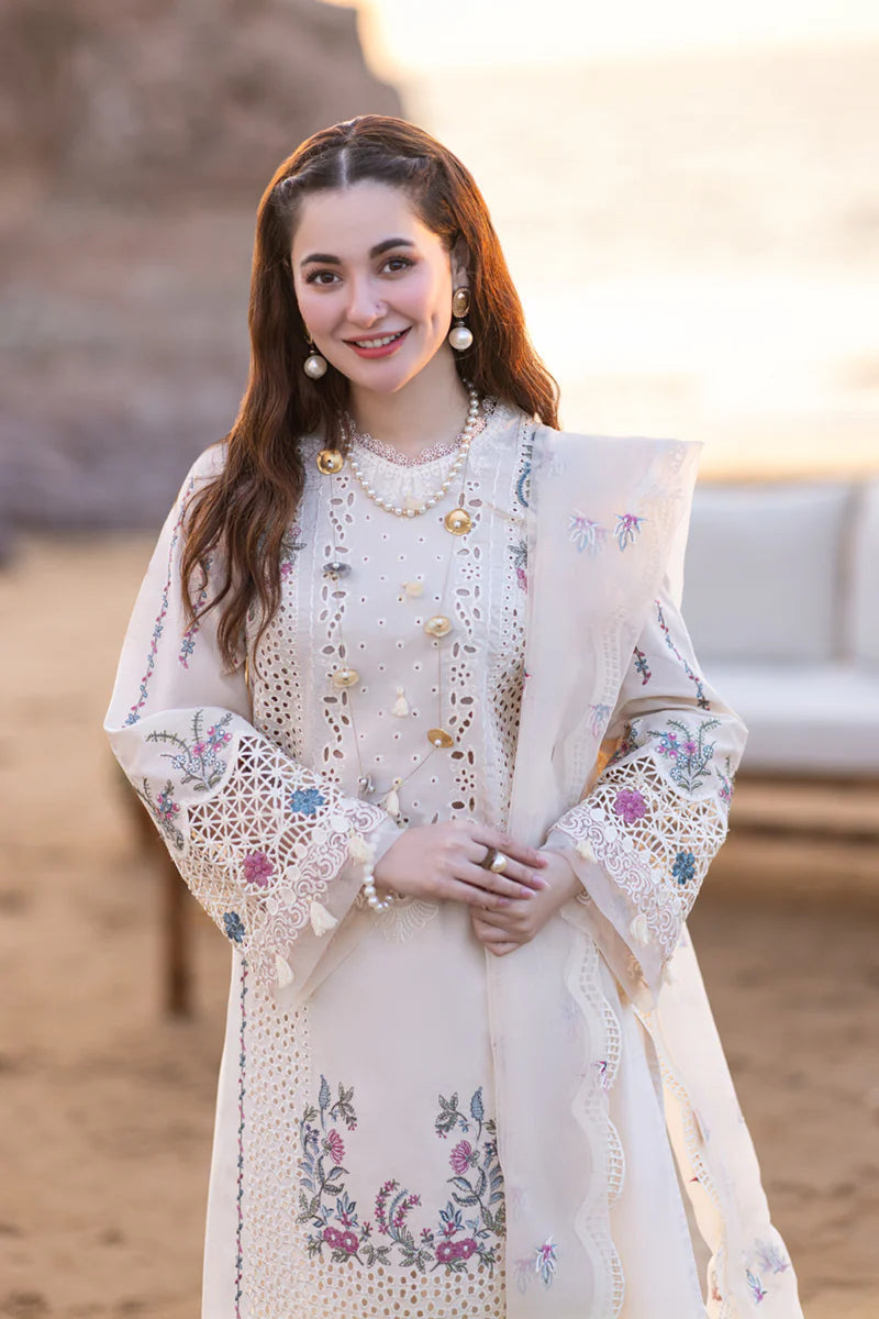 03  Piece Embroidered Chikankari Suit - Ready To Wear