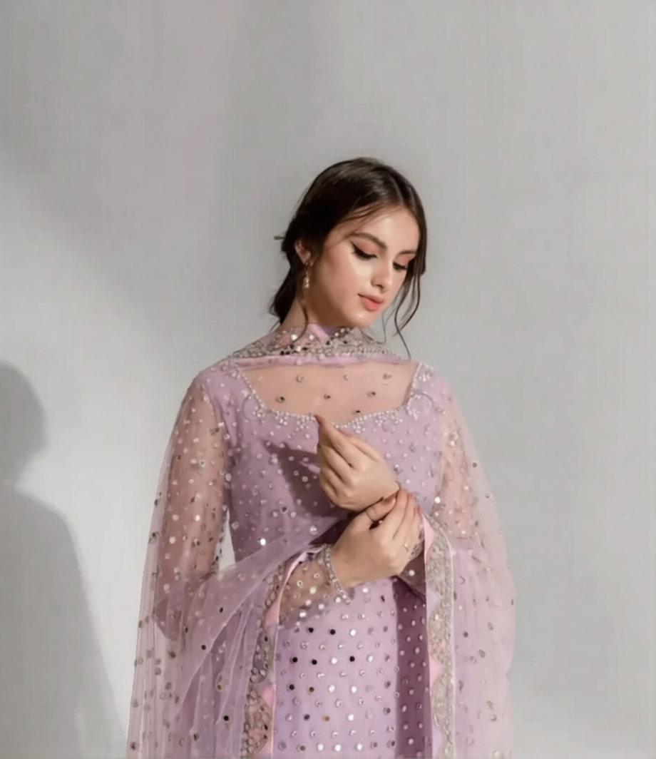 03-piece Organza Suit | Ready to wear