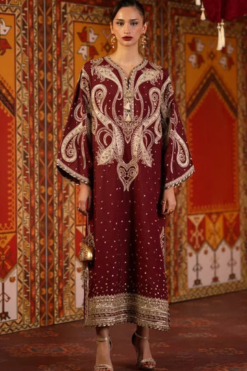02-Piece Silk Kaftan Suit - Ready To Wear