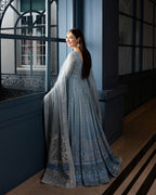 03 Piece Luxury Net Maxi - Ready To Wear