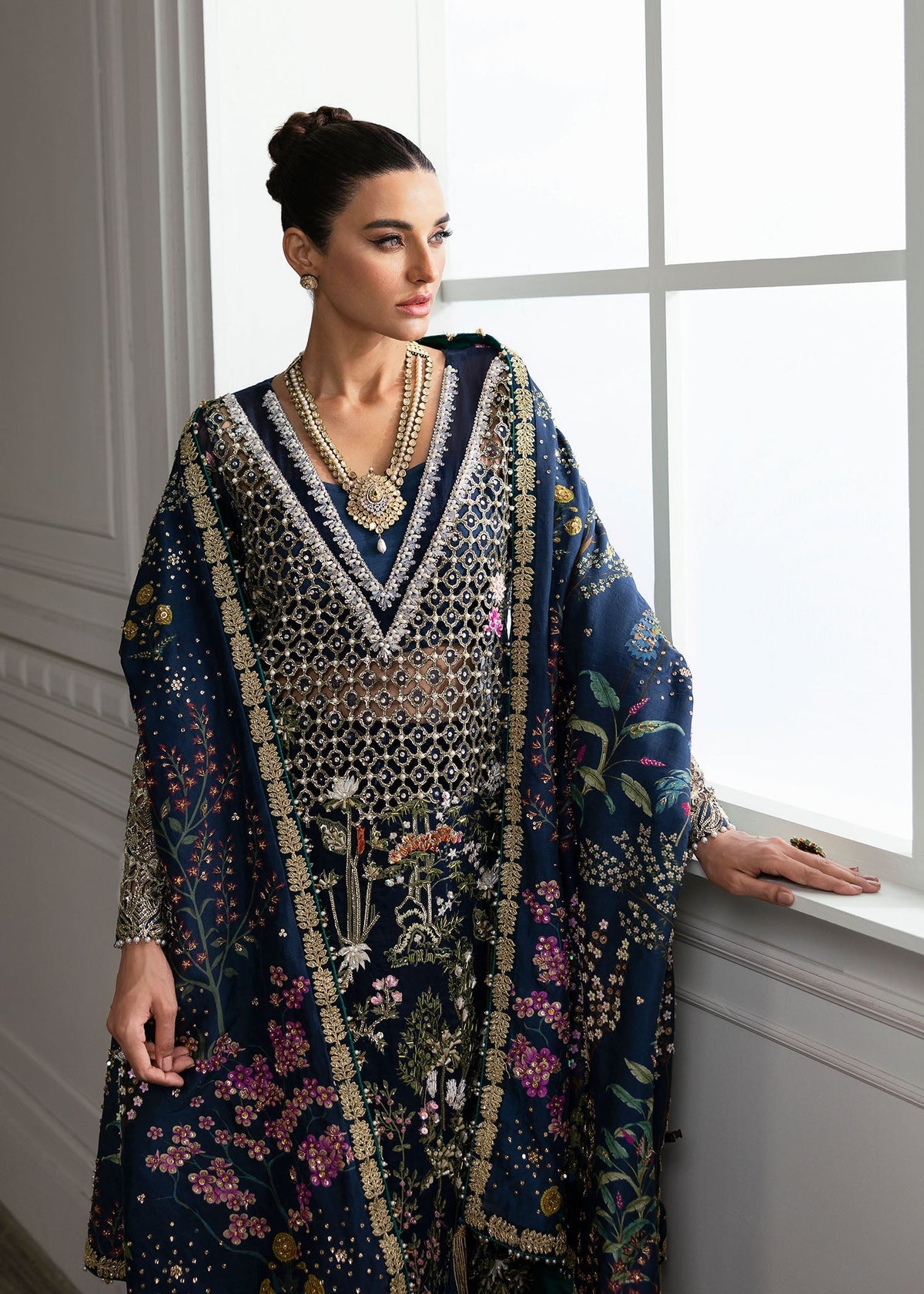 03-Piece Luxury Organza Suit – Ready To Wear