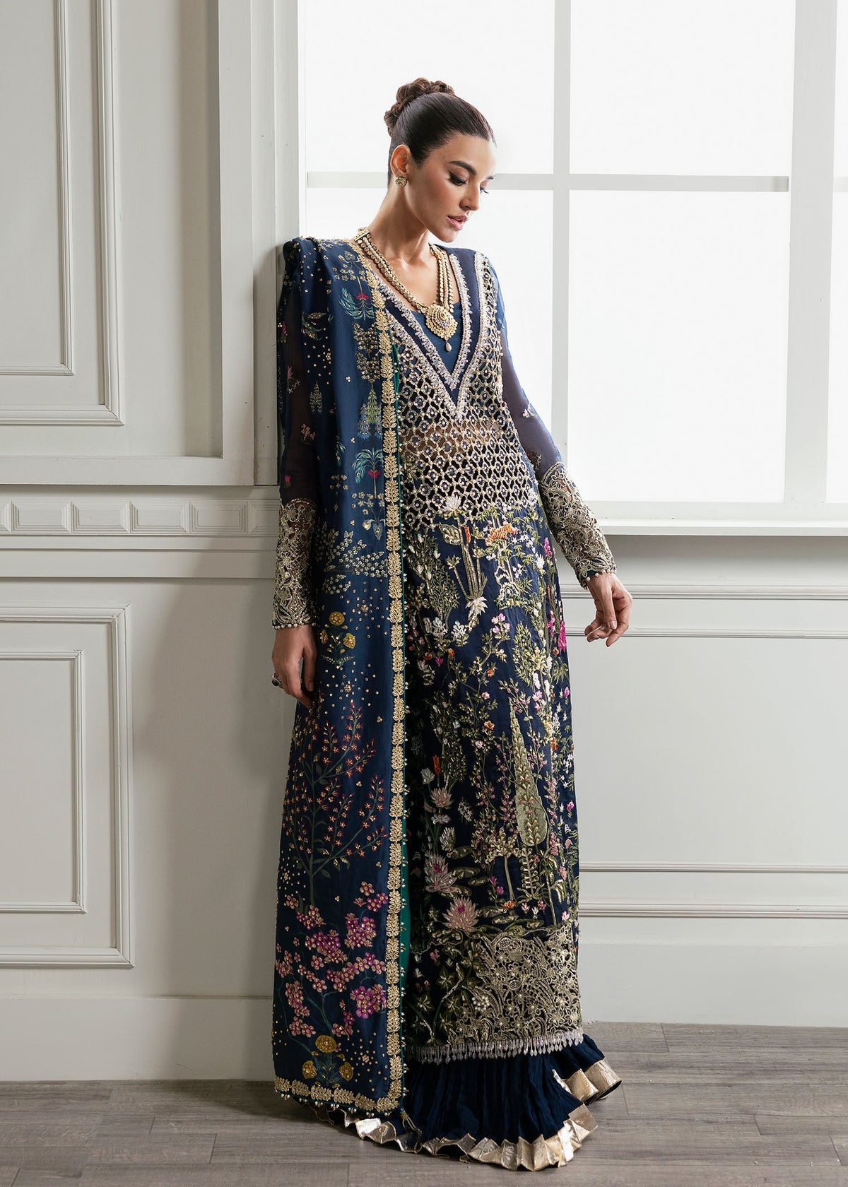 03-Piece Luxury Organza Suit – Ready To Wear