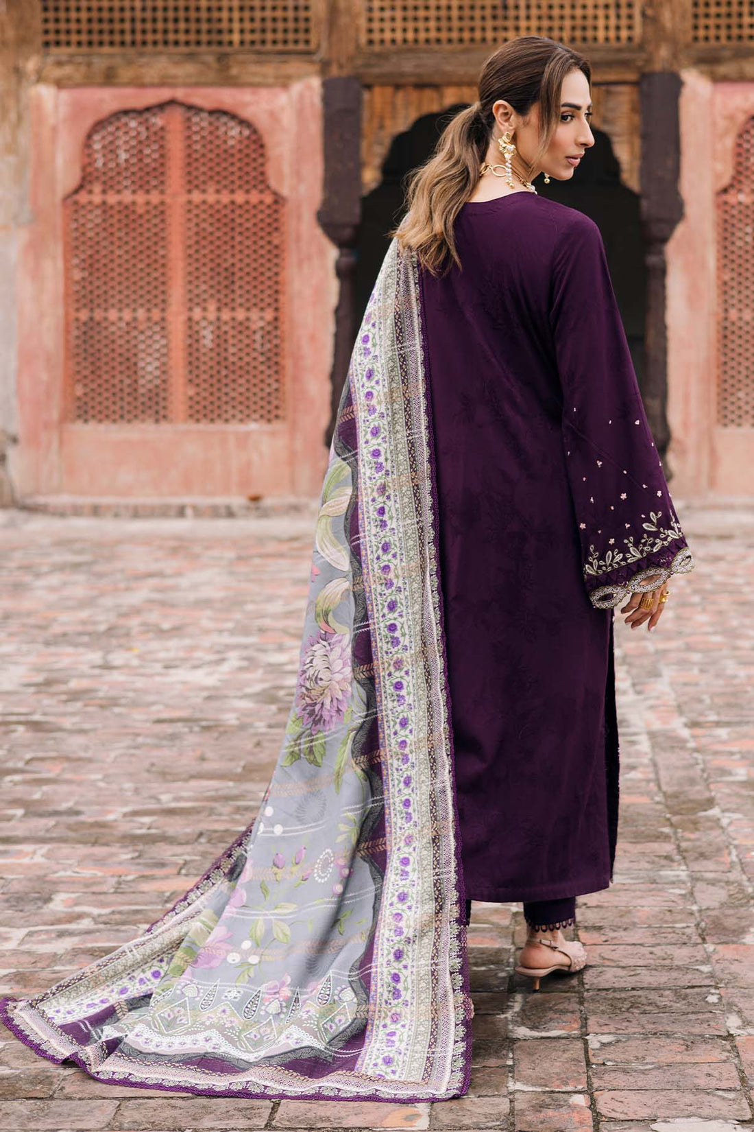 03-Piece Luxury Embroidered Lawn Suit - Ready To Wear