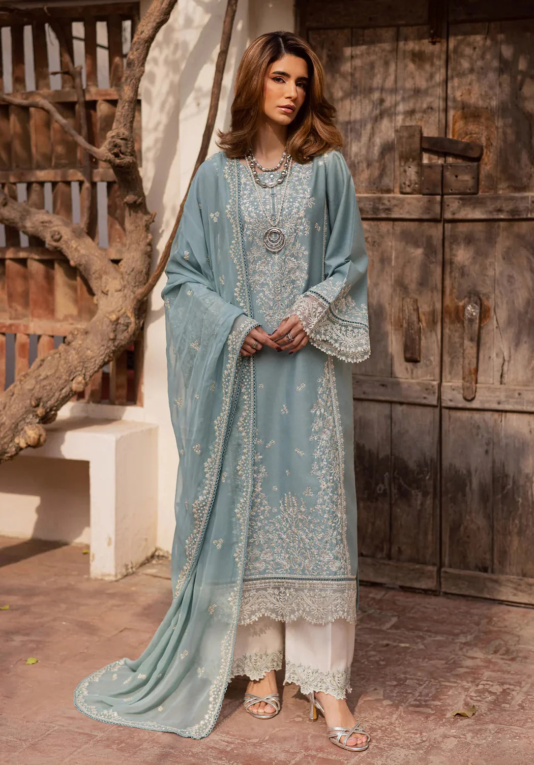 03-Piece Lawn Suit With Thread & Sequin Embroidery | Ready To Wear
