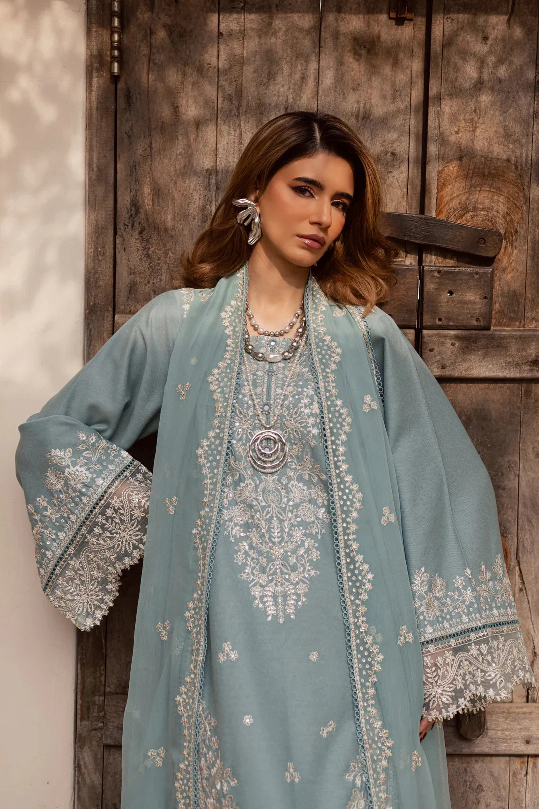 03-Piece Lawn Suit With Thread & Sequin Embroidery | Ready To Wear
