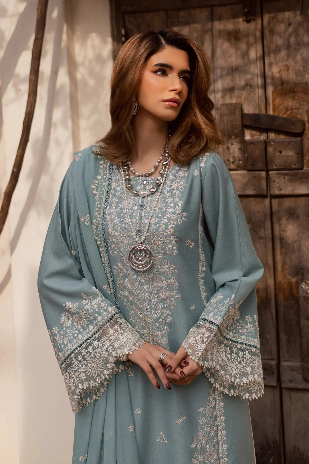 03-Piece Lawn Suit With Thread & Sequin Embroidery | Ready To Wear