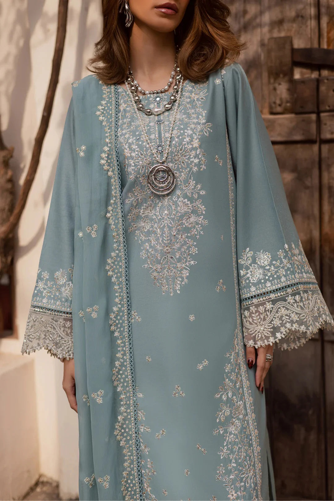 03-Piece Lawn Suit With Thread & Sequin Embroidery | Ready To Wear