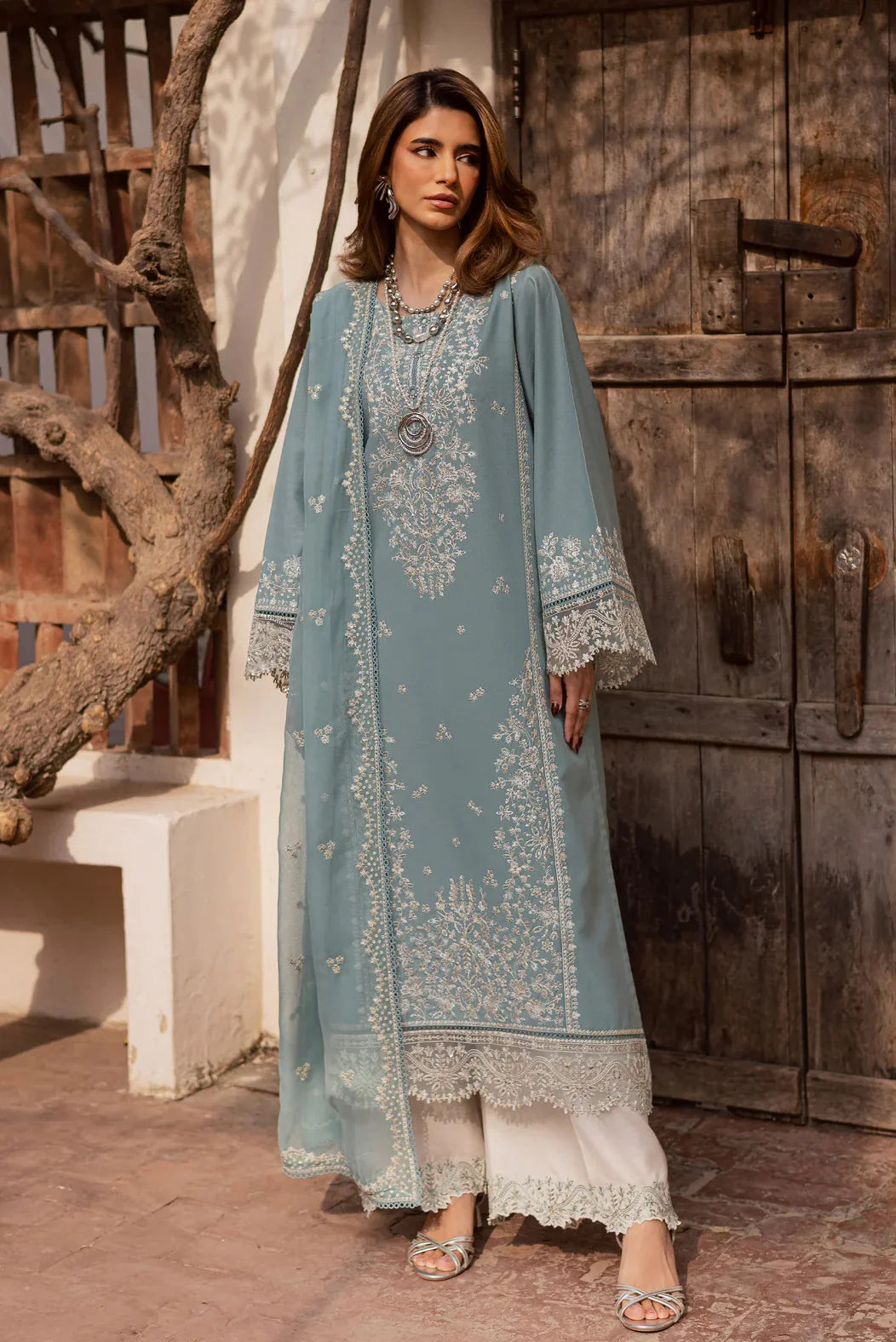 03-Piece Lawn Suit With Thread & Sequin Embroidery | Ready To Wear