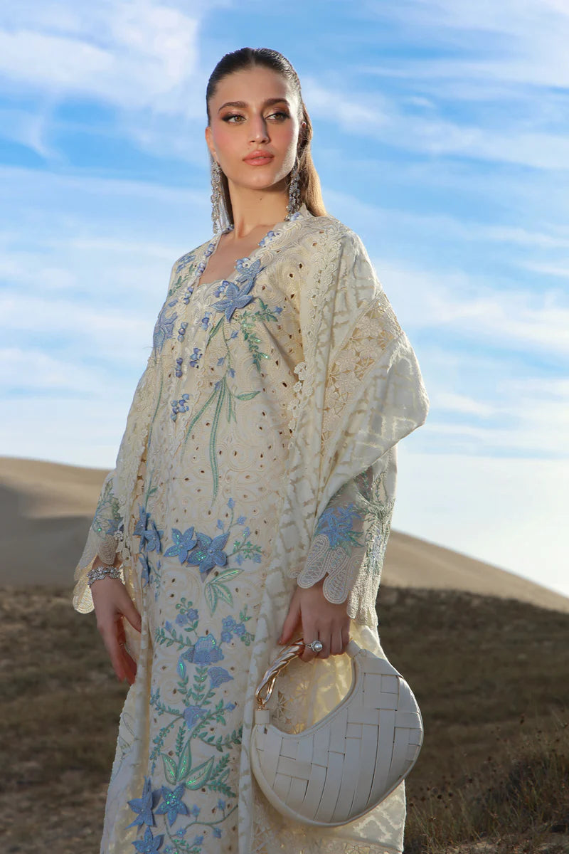 03-Piece Embroidered Lawn Suit With Borsha Dupatta | Ready To Wear