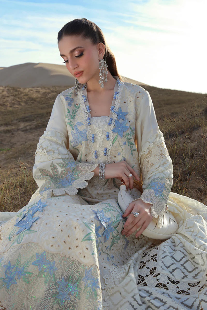 03-Piece Embroidered Lawn Suit With Borsha Dupatta | Ready To Wear