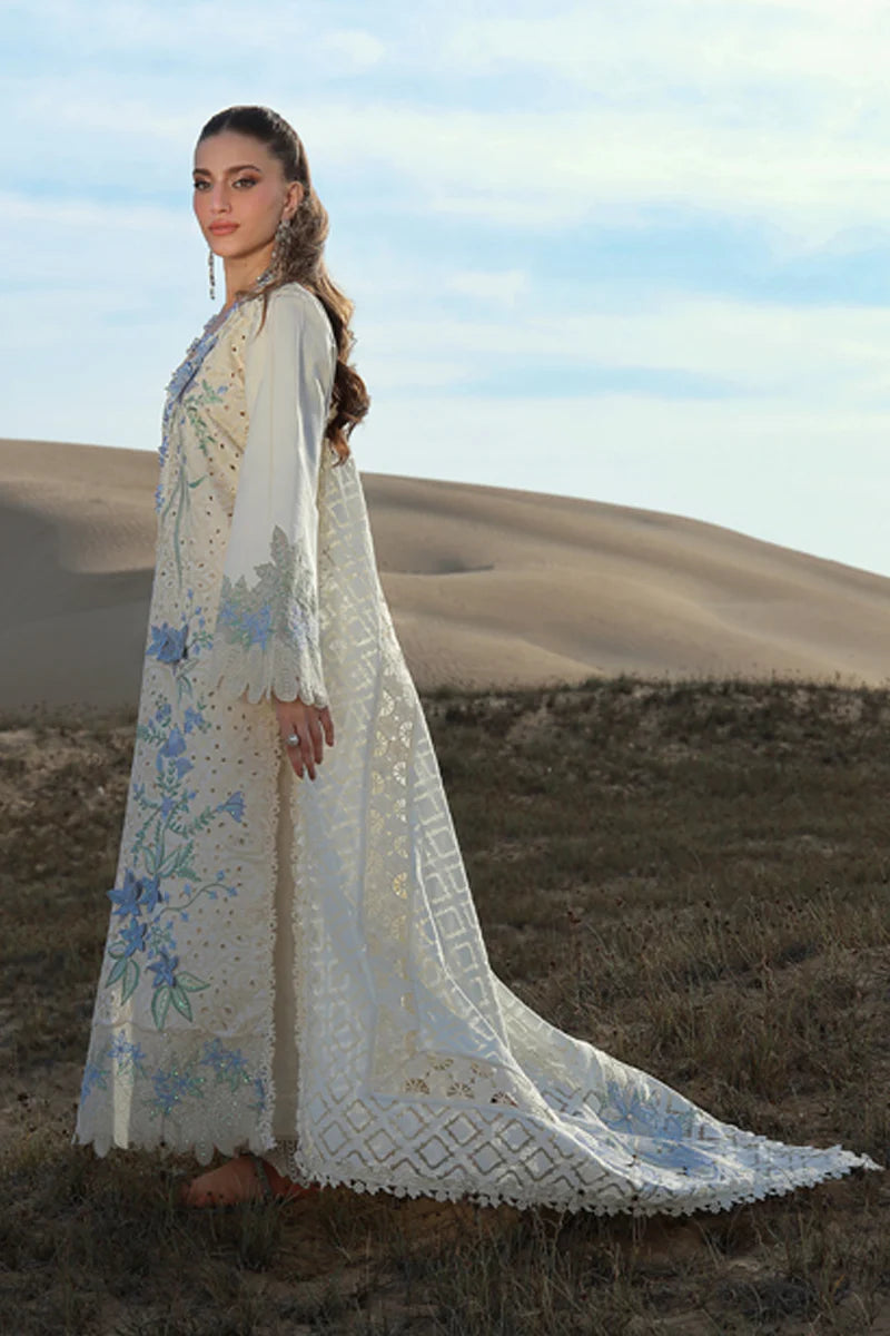 03-Piece Embroidered Lawn Suit With Borsha Dupatta | Ready To Wear