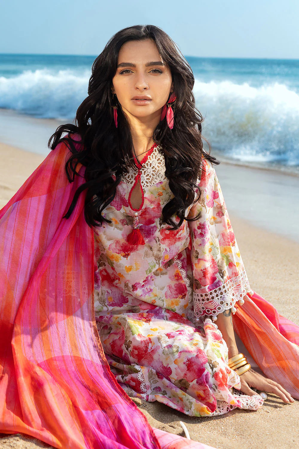 03 Piece Lawn Suit - Ready To  Wear