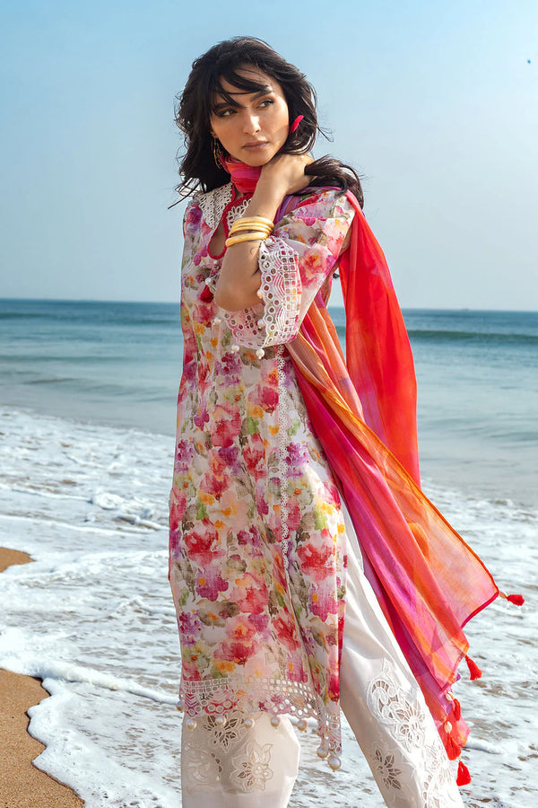 03 Piece Lawn Suit - Ready To  Wear