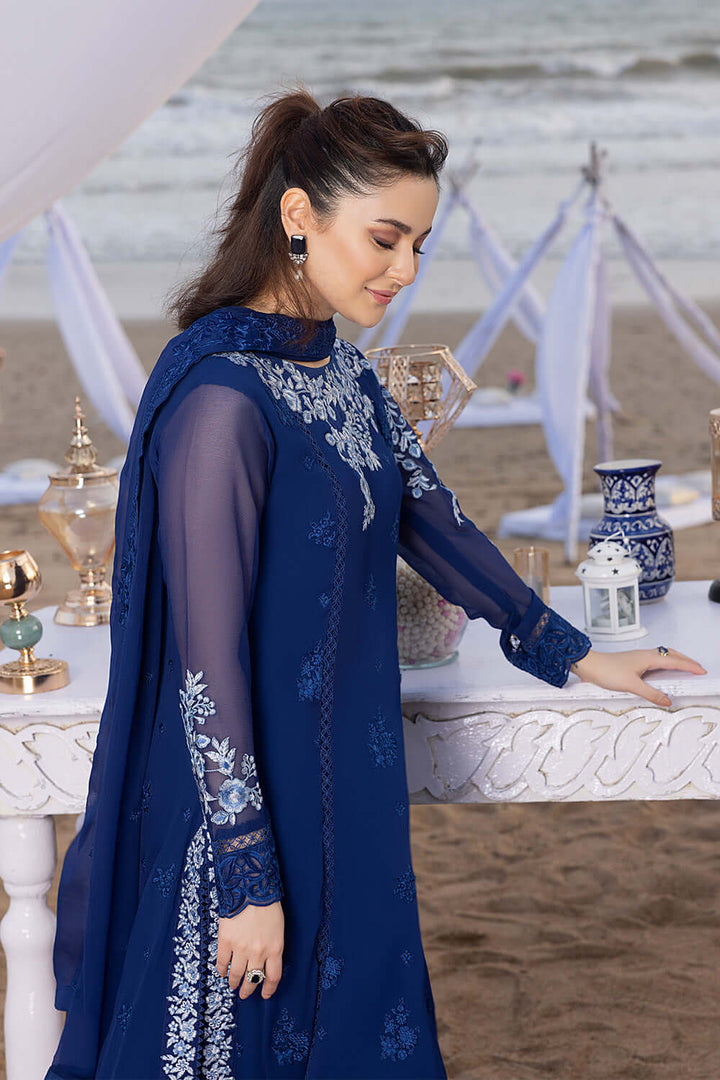 03-Piece Luxury Embroidery Chiffon - Ready To Wear