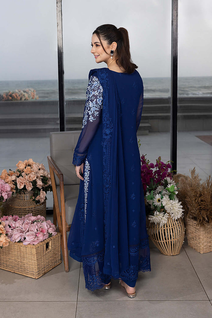 03-Piece Luxury Embroidery Chiffon - Ready To Wear