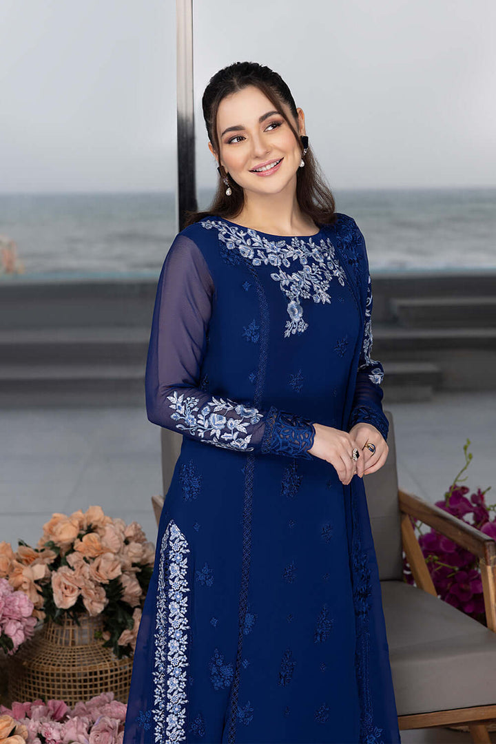 03-Piece Luxury Embroidery Chiffon - Ready To Wear