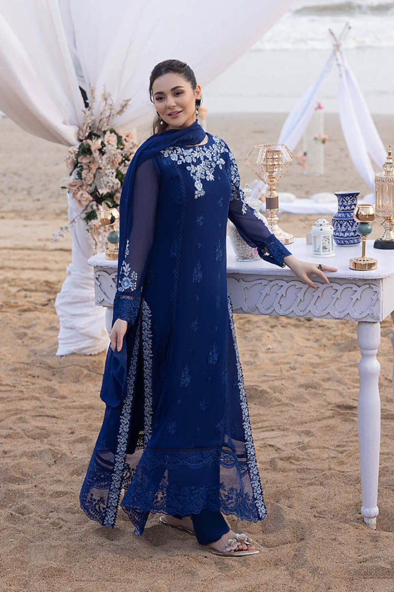 03-Piece Luxury Embroidery Chiffon - Ready To Wear