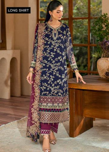 3 Piece Stitched Chiffon Suit - Ready to wear