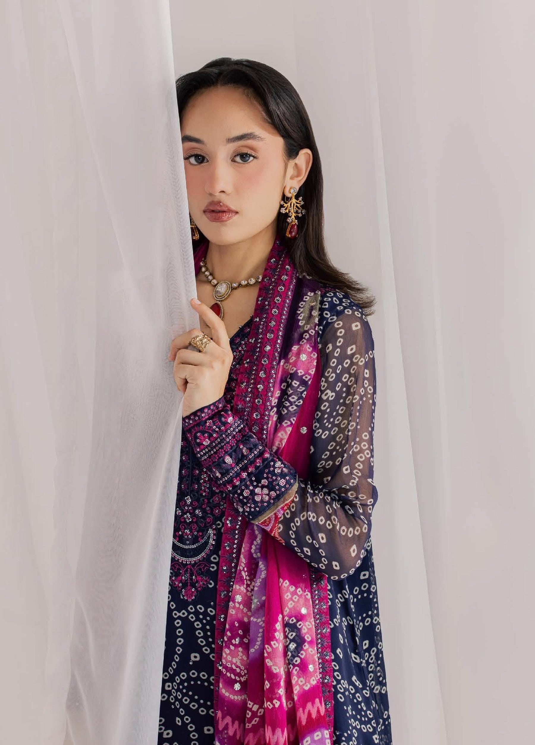 03-Piece Chiffon Suit  - Ready To Wear