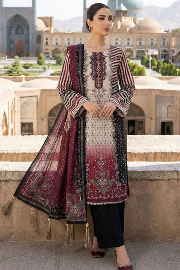 03-Piece Luxury Silk  Sit - Ready to Wear