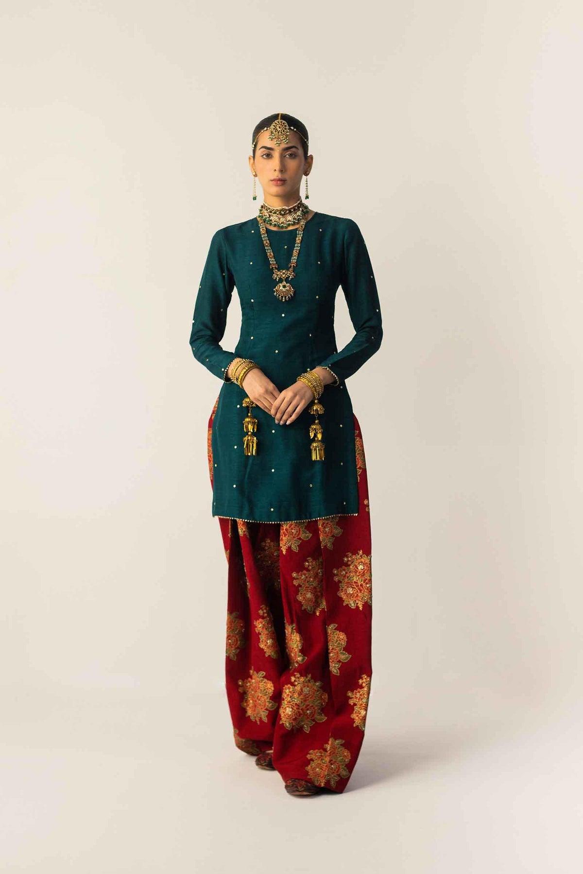03-Piece Embroidered Chiffon Suit - Ready To Wear