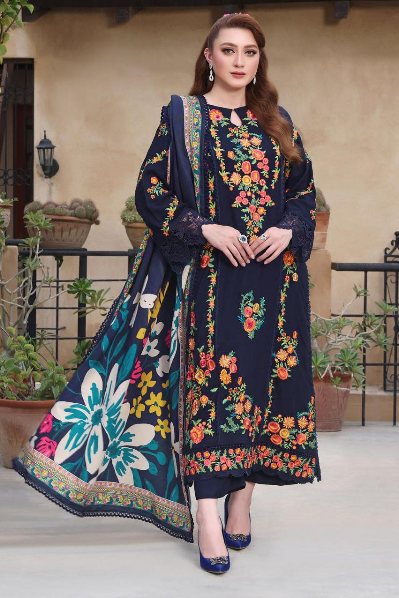 3 Piece Stitched Dhanak  Dress - Ready  to Wear