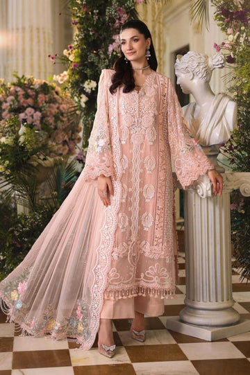 03-Piece Chiffon Suit With Chikankari Embroidery | Ready To Wear