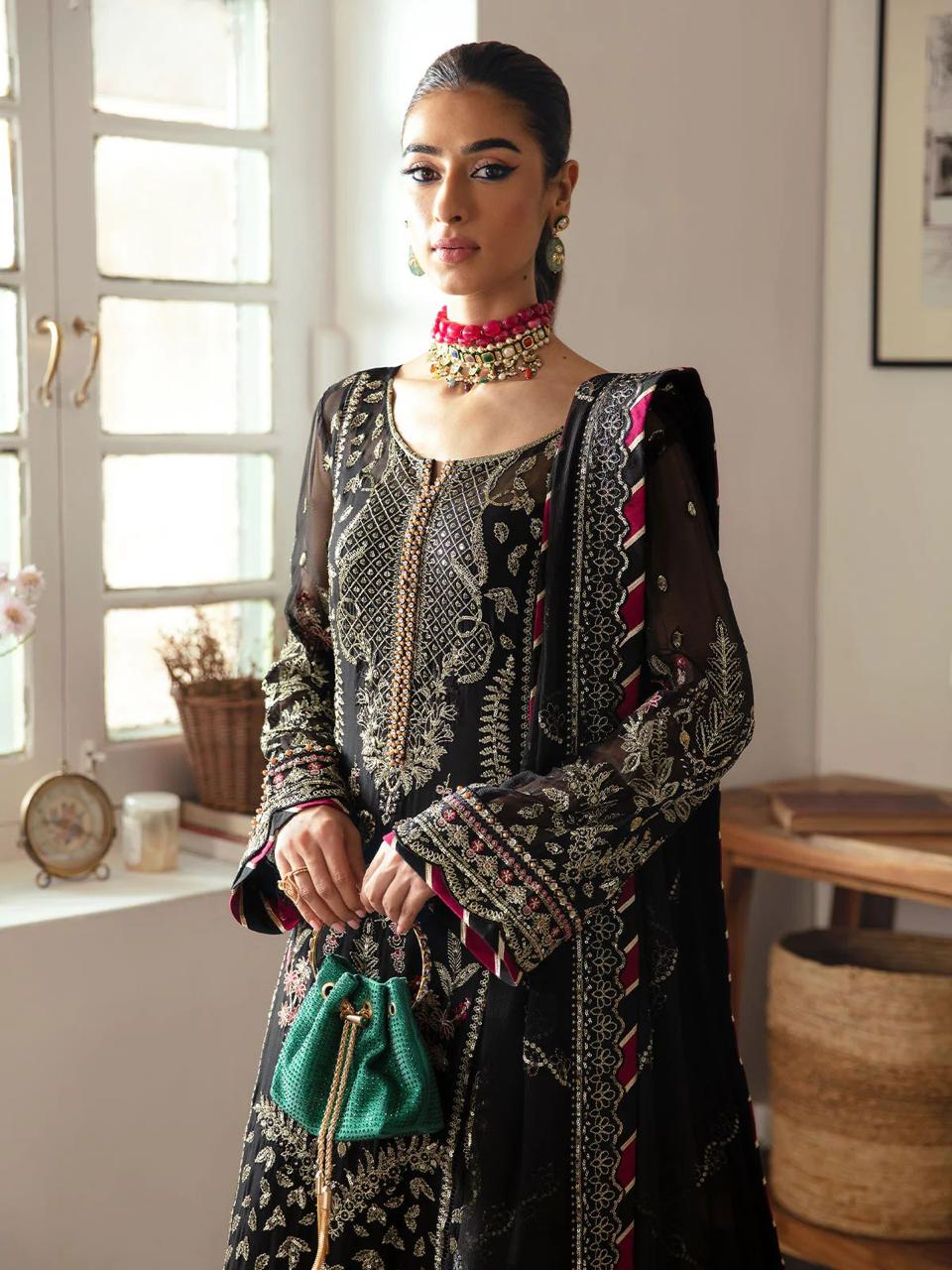 03-Piece Heavy Embroidered Chiffon Suit | Ready To Wear