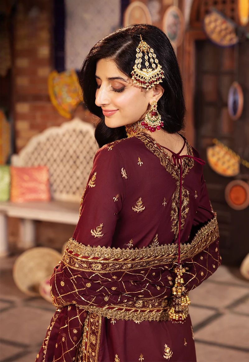 03-piece Heavy Embroidered Chiffon Suit | Ready to wear