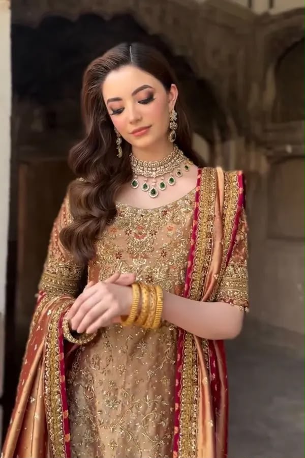 03-Piece Heavy Embroidered Shimmer Suit | Ready To Wear