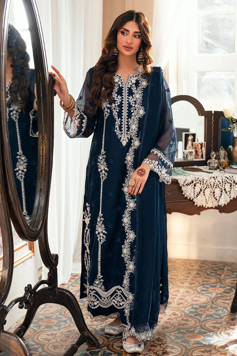 03-Piece Chiffon Suit With Embroidery | Ready To Wear