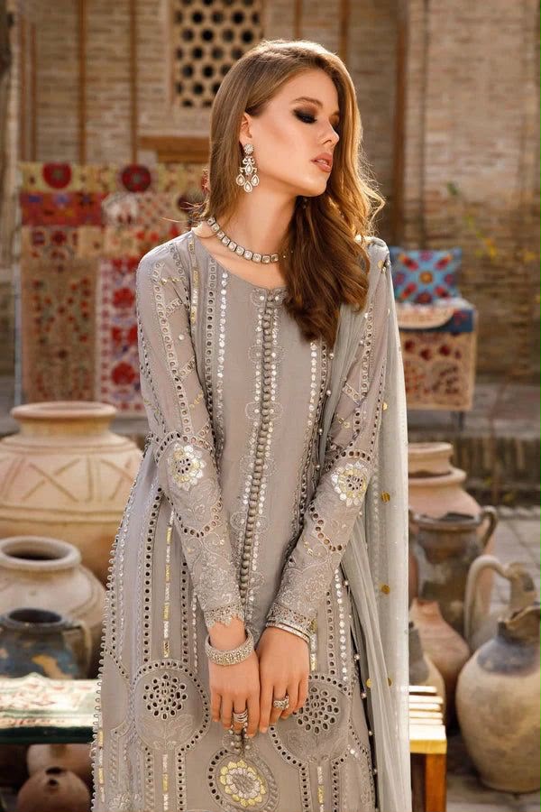 03-Piece Lawn Suit With Net Dupatta | Ready To Wear