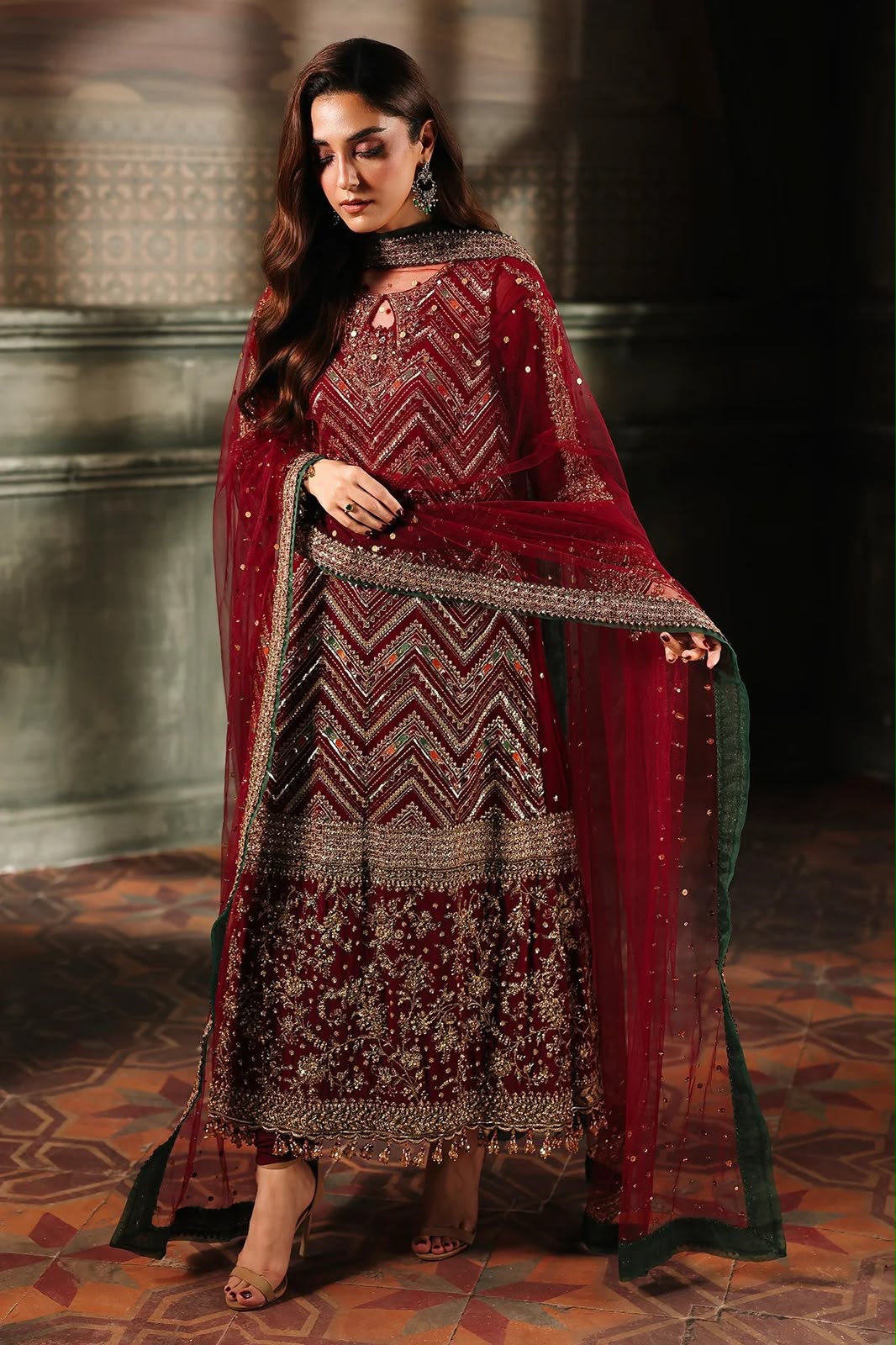 03-Piece Luxury Chiffon Suit - Ready To Wear