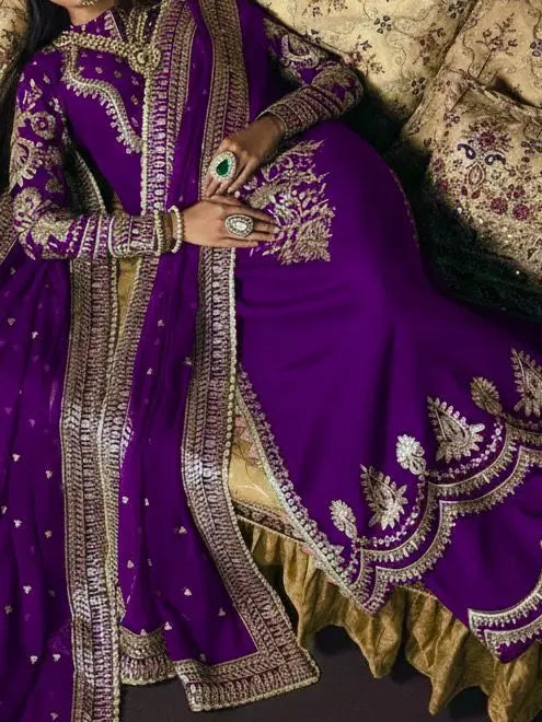 03-piece Embroidery Sheesha Silk Suit | Ready to wear