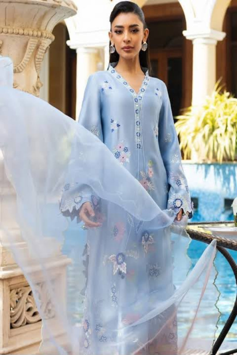Silk 3-Piece Festive Wear with Heavy Embroidery | ready to wear