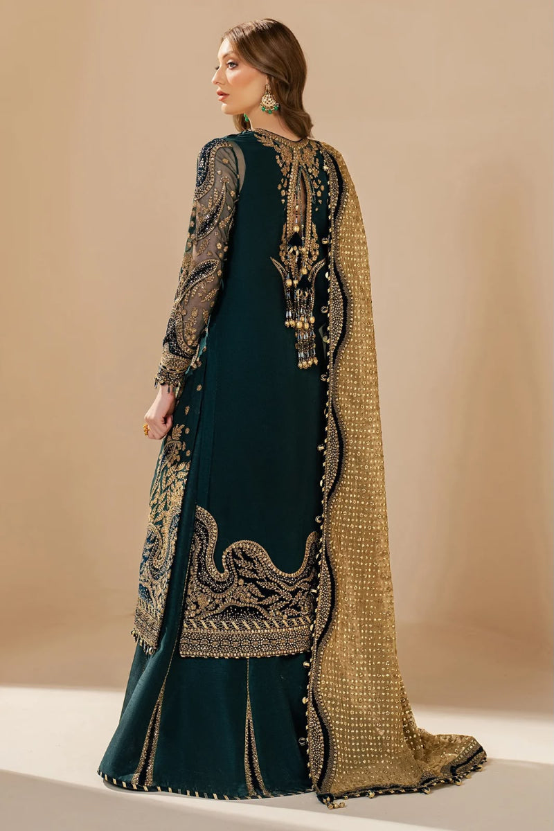 Chiffon 3-Piece Unstitched Suit with Organza Embroidered
