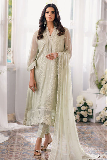 03-Piece Sequins Embroidered Chiffon Suit - Ready  To Wear