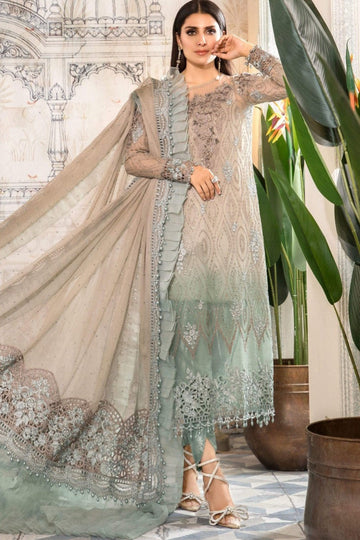 3 Piece Sttched Chiffon Drees Wedding & Eid Collection