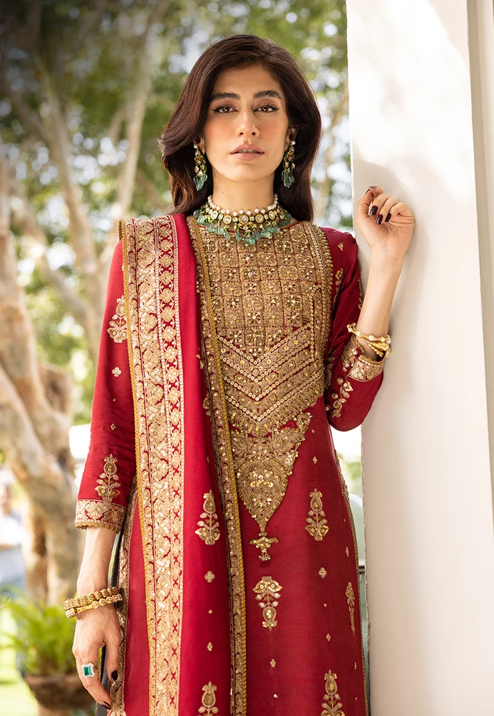 03-Piece Heavy Embroidered Chiffon Suit - Ready To Wear