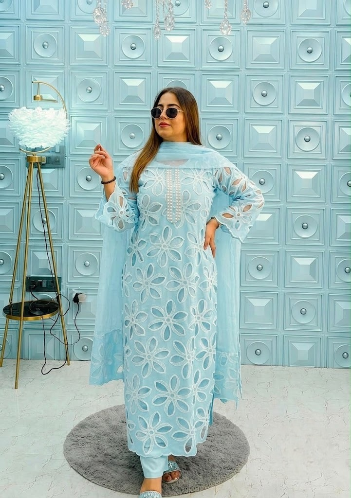 03-Piece Luxury Embroidered Lawn Suit - Ready To Wear