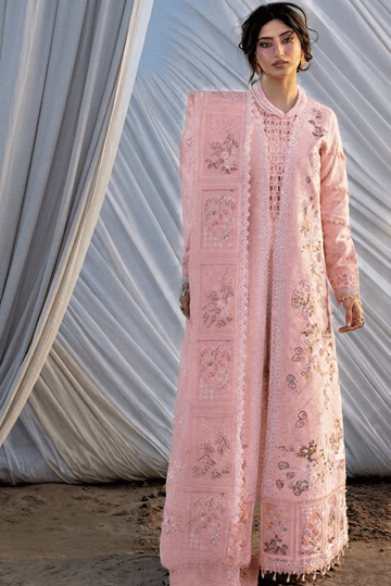 03-Piece Luxury Chicken Kari Lawn Suit - Ready  To Wear