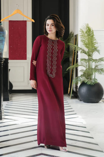 03 Piece  Luxury Silk Suit - Ready  To Wear