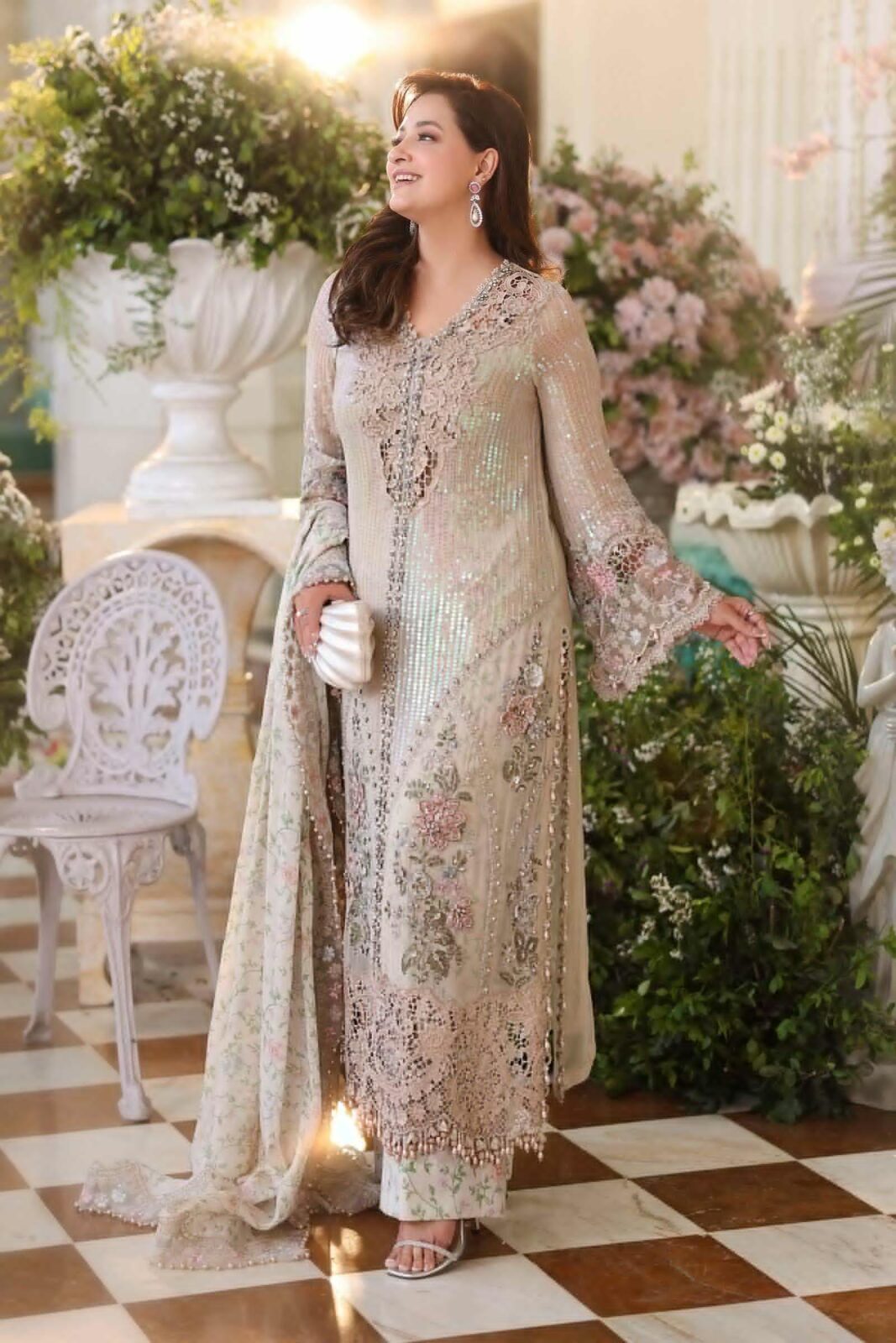 03-Piece Luxury Embroidered Chiffon Suit - Ready To Wear