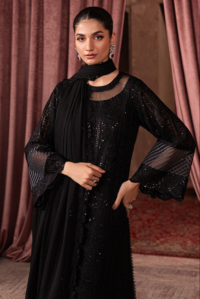 03-Piece Chiffon Suit With Embroidery | Ready To Wear