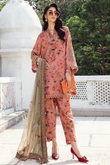 3  Piece Stitched Lawn suit - Ready to Wear
