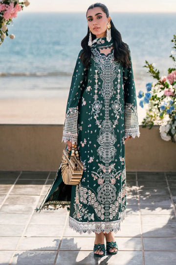 3 Piece Stitched  Lawn Cotton suit - Ready  to Wear